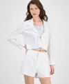 Guess Women's Linden Tie-front Cropped Blazer
