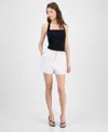 Guess Women's Linen High-rise Tailored Shorts