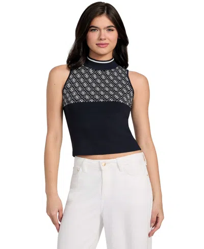 Guess Women's Lise 4g Logo Sleeveless Sweater Top