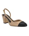 Guess Women's Loisa Slingback Block Heel Pumps In Neutral