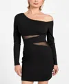 Guess Women's Long-sleeve Noel Dress In Black