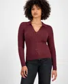 Guess Women's Long Sleeve Ribbed Miranda Sweater In Red