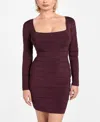 Guess Women's Long-sleeve Sheer Mix Bandage Leti Dress
