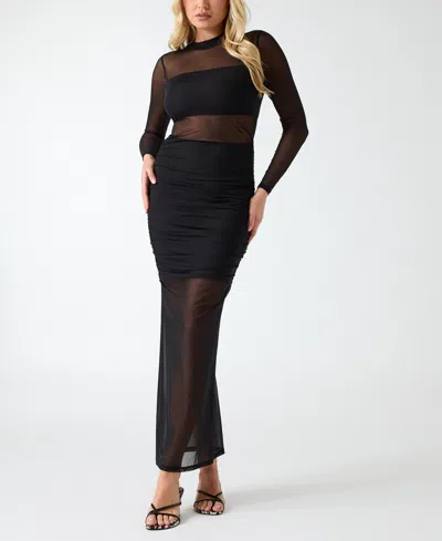Guess Women's Long-sleeve Rikki Dress In Black
