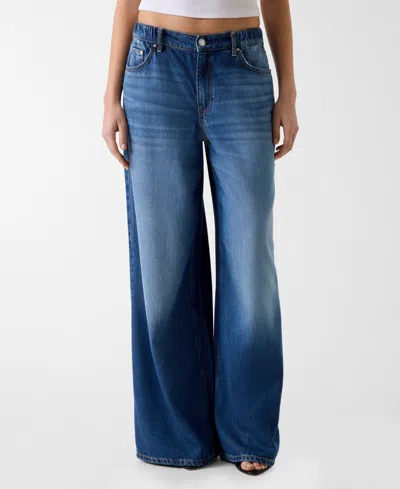 Guess Women's Loose Wide-leg Jeans In Blue