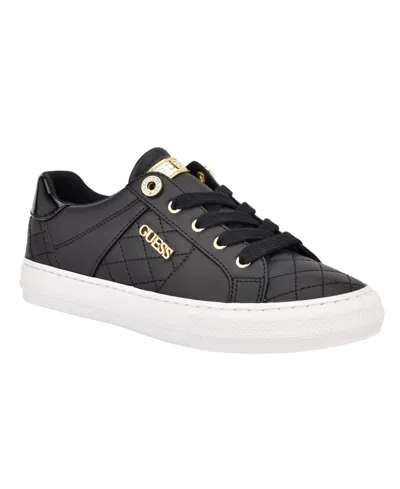 Guess Women's Loven Lace-up Sneakers In Black