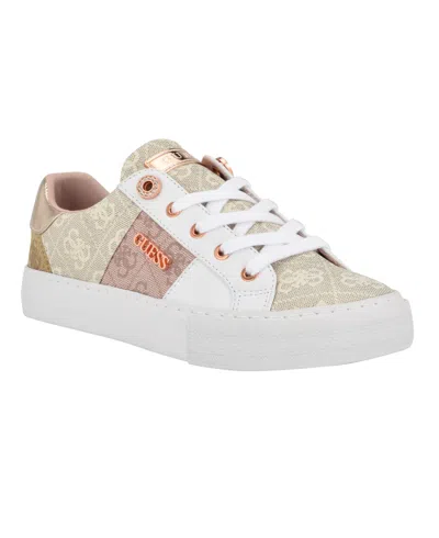 Guess Women's Loven Lace-up Sneakers In Neutral