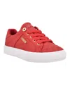 Guess Women's Loven Lace-up Sneakers In Red Quilted