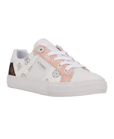 Guess Women's Loven Lace-up Sneakers In White