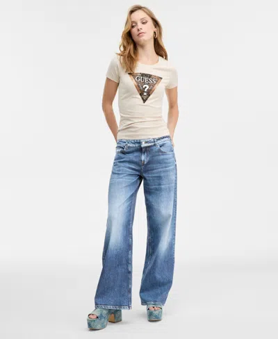 Guess Women's Low-rise Relaxed Baggy Jeans In Blue