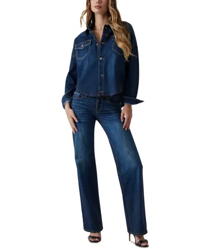 Guess Women's Low Rise Slouchy Jeans In Blue