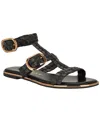 Guess Lylnet Ankle Strap Sandal In Black