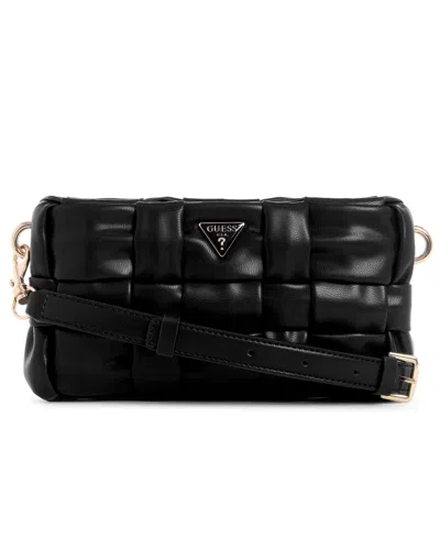 Guess Women's Marion Mini Zipper Closure Crossbody Bag In Black