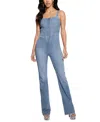Guess Mariposa Sleeveless Jumpsuit In Eau Mid