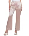 Guess Women's Megan Satin Cargo Pants In Brick Rose Multi