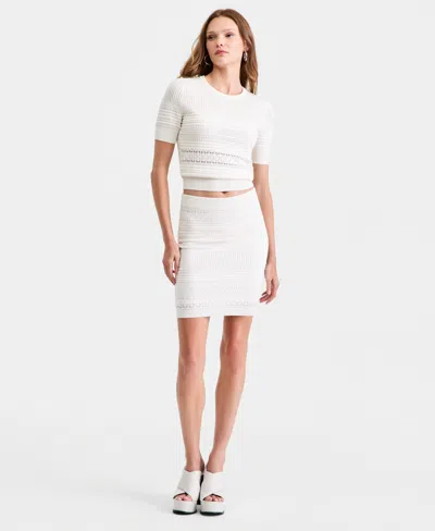 Guess Women's Michelle Sweater Skirt In White