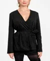 Guess Women's Mila Belted Long-sleeve Blazer In Black