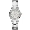 Guess Women's Mini Chic White Mop Dial Watch In Multi