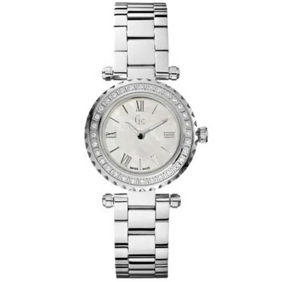 Guess Women's Mini Chic White Mop Dial Watch In Multi
