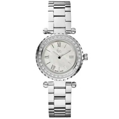 Guess Women's Mini Chic White Mop Dial Watch In Multi