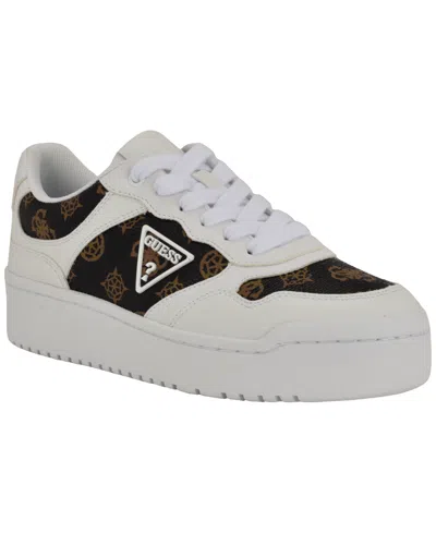 Guess Women's Miram Platform Lace-up Court Sneakers