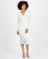 Guess Women's Miranda Long-sleeve Sweater Dress In White