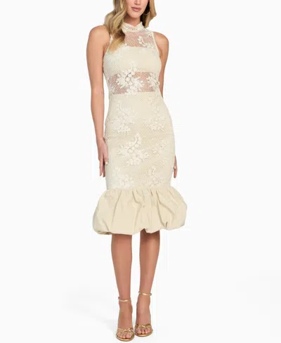 Guess Women's Mock Neck Midi Dress In Multi