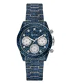 Guess Women's Multi-function Blue Steel Watch 38mm In Blue
