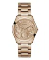 Guess Women's Multi-function Rose Gold Stainless Steel Watch 38mm In Rose Gold