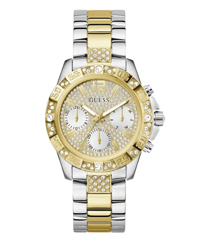 Guess Women's Multi-function Two-tone Stainless-steel Watch 40mm In Two Tone