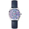 Guess Women's Multicolored Analog Multicolor Dial Watch In Blue
