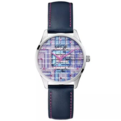 Guess Women's Multicolored Analog Multicolor Dial Watch In Silver