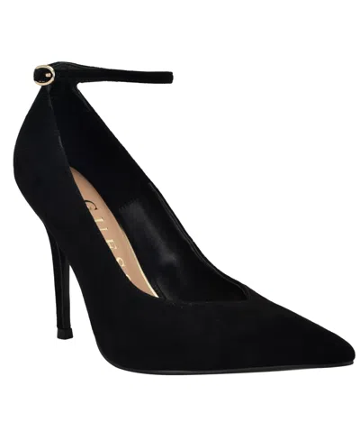 Guess Women's Napril Ankle Strap Stiletto Dress Pumps In Black