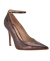 Guess Napril Ankle Strap Pump In Brown
