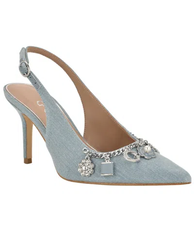 Guess Women's Naska Charms Slingback Pumps In Blue