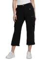 Guess Nessi Cargo Pants In Jet Black