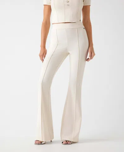 Guess Women's New Flared Evelina High-waist Pants In White