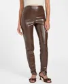 Guess Prescilla Faux Leather Leggings In Brown