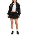 Guess Nina Balloon Hem Miniskort In Black