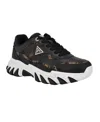 Guess Women's Nowah Triangle Lace-up Chunky Fashion Sneakers In Black Logo Multi