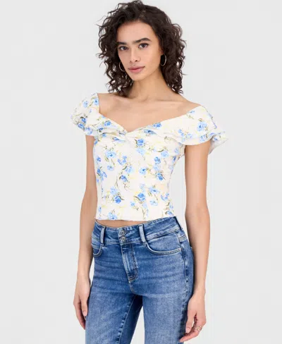 Guess Women's Off-the-shoulder Teodolinda Top In Multi