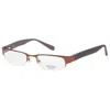 Guess Women's 49 Mm Brown Opticals In Green