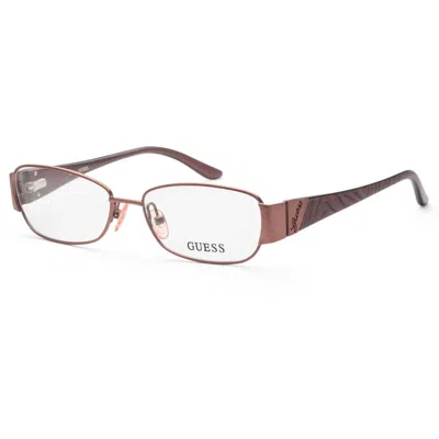 Guess Women's Oval Glasses In Brown In Orange