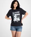 Guess Women's Palm Print Crewneck T-shirt In Black