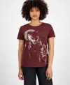 Guess Women's Panther Moon Studded Easy T-shirt In Multi