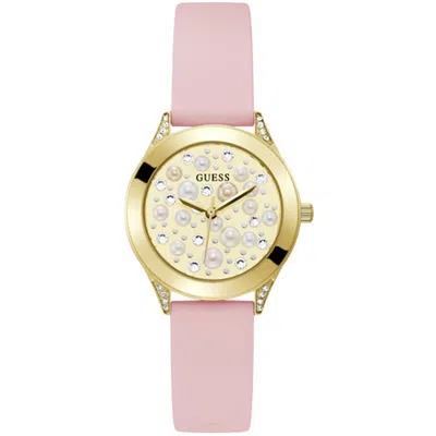 Guess Women's Pearl Gold Dial Watch