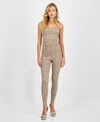 Guess Women's Peony Logo Leggings In Brown
