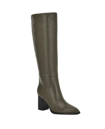 Guess Women's Perinna Tall Block Heel Boots In Green