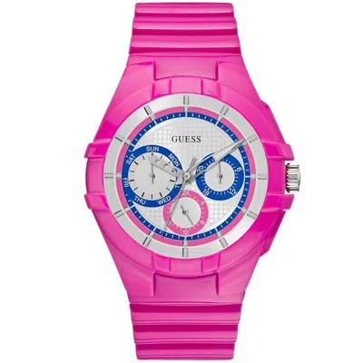 Guess Women's Pink Sport White Dial Watch