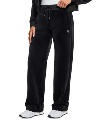 Guess Women's Pull-on Drawstring Pants In Jet Black A996